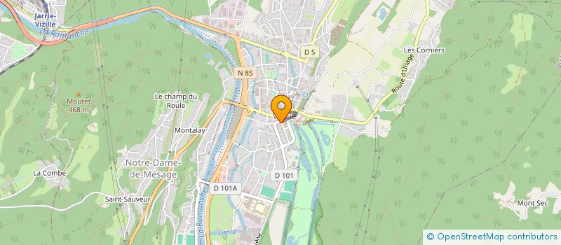 localisation de l'entreprise SOCIETE AMICALE DES BOULISTES VIZILLOIS  VIZILLE