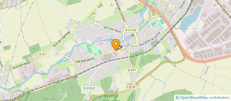 localisation de l'entreprise SOCIETE AMICALE DES DECORES DE LA MEDAILLE D'HONNEUR DU TRAVAIL DE BLENDECQUES  BLENDECQUES