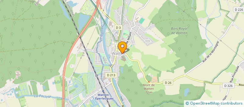 localisation de l'entreprise SOCIETE AMICALE DES DECORES DE LA MEDAILLE D'HONNEUR DU TRAVAIL DE WATTEN-EPERLECQUES ET ENVIRONS  WATTEN