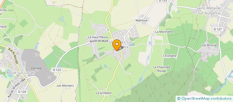 localisation de l'entreprise SOCIETE AMICALE DES SAPEURS-POMPIERS  SOULAINES-SUR-AUBANCE