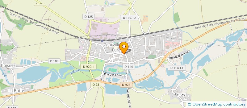 localisation de l'entreprise SOCIETE AMICALE DES SAPEURS POMPIERS DE COURVILLE SUR EURE à COURVILLE-SUR-EURE