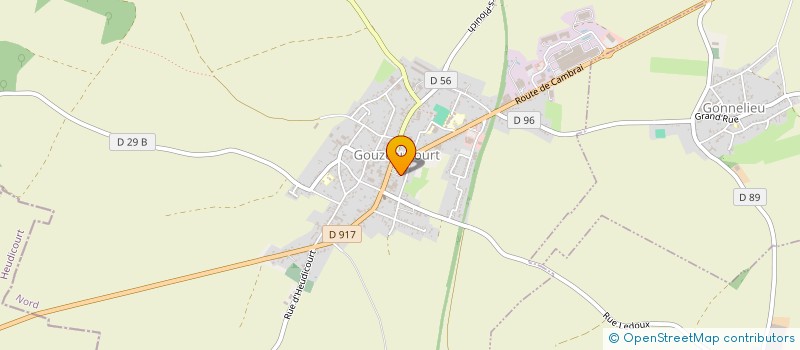 localisation de l'entreprise SOCIETE AMICALE DES SAPEURS-POMPIERS DE GOUZEAUCOURT  GOUZEAUCOURT