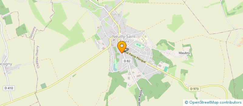 localisation de l'entreprise SOCIETE AMICALE DES SAPEURS-POMPIERS DE NEUILLY-SAINT-FRONT.  NEUILLY-SAINT-FRONT