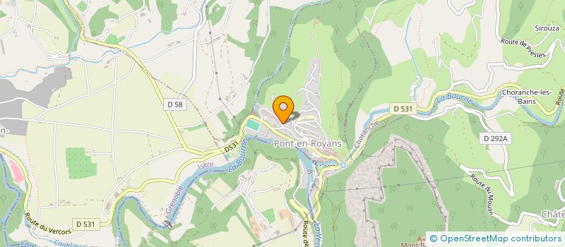 localisation de l'entreprise SOCIETE AMICALE DES SAPEURS-POMPIERS DE PONT-EN-ROYANS  PONT-EN-ROYANS