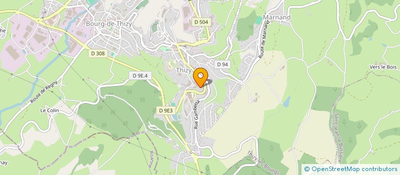 localisation de l'entreprise SOCIETE AMICALE DES SAPEURS POMPIERS DE THIZY à THIZY-LES-BOURGS