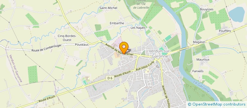localisation de l'entreprise SOCIETE AMICALE DES SAPEURS-POMPIERS DE VERDUN SUR GARONNE  VERDUN-SUR-GARONNE