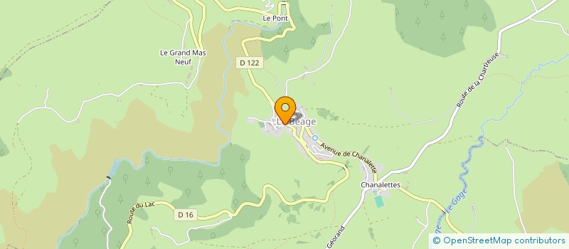 localisation de l'entreprise SOCIETE AMICALE DES SAPEURS POMPIERS DU BEAGE  LE BEAGE