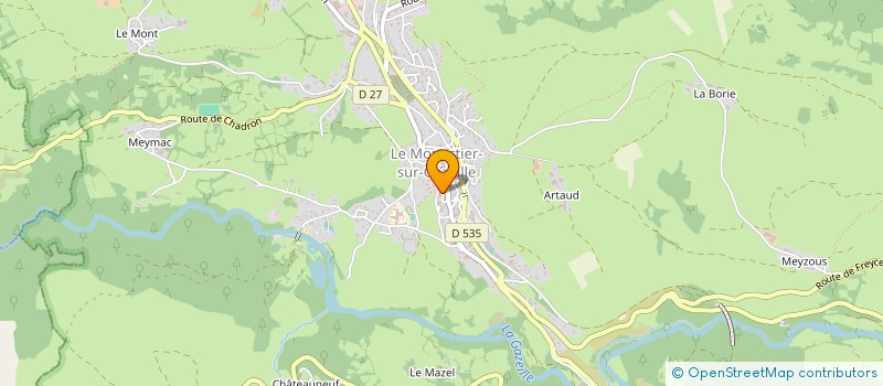 localisation de l'entreprise SOCIETE AMICALE DES SAPEURS POMPIERS DU MONASTIER  LE MONASTIER-SUR-GAZEILLE