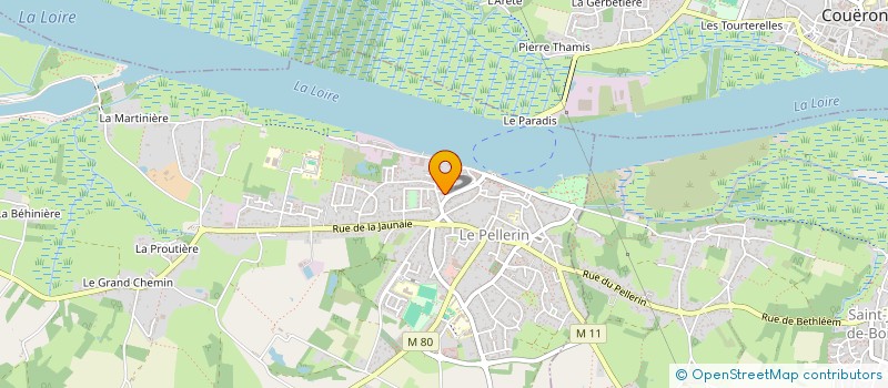 localisation de l'entreprise SOCIETE AMICALE DES SAPEURS POMPIERS DU PELLERIN  LE PELLERIN