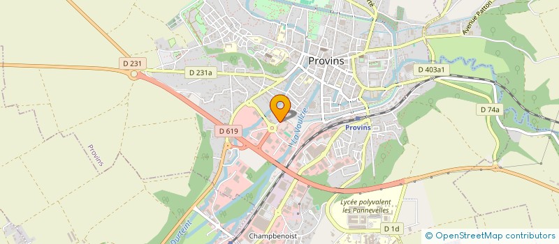 localisation de l'entreprise SOCIETE AMICALE ET SPORTIVE DES SAPEURS-POMPIERS DE PROVINS  PROVINS