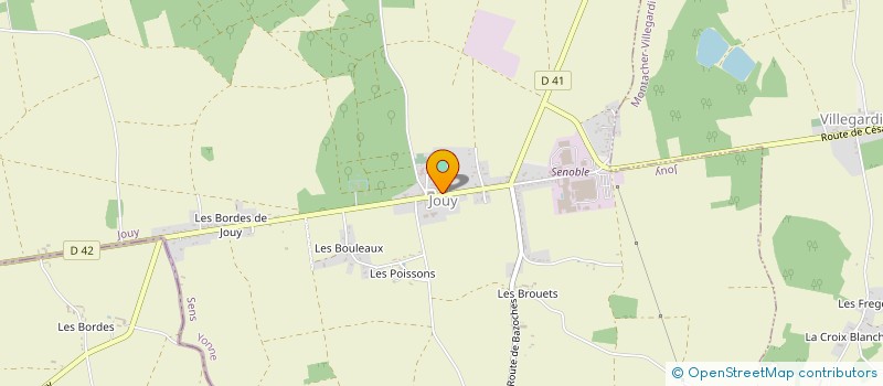 localisation de l'entreprise SOCIETE AMICALE SPORTIVE DES SAPEURS POMPIERS DE JOUY  JOUY