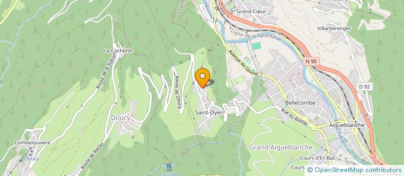 localisation de l'entreprise SOCIETE AMICALE SPORTIVE DES SAPEURS-POMPIERS DE LA LECHERE  LA LECHERE