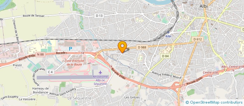 localisation de l'entreprise SOCIETE AMIEL CARROSSERIE à ALBI