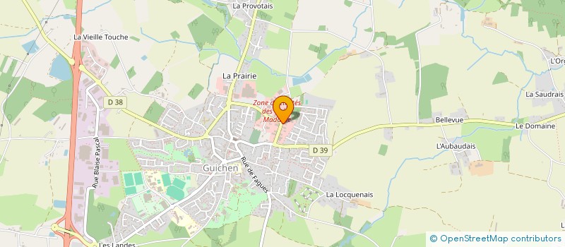 localisation de l'entreprise SOCIETE AMOSSE BENOIT MONTAGE à GUICHEN