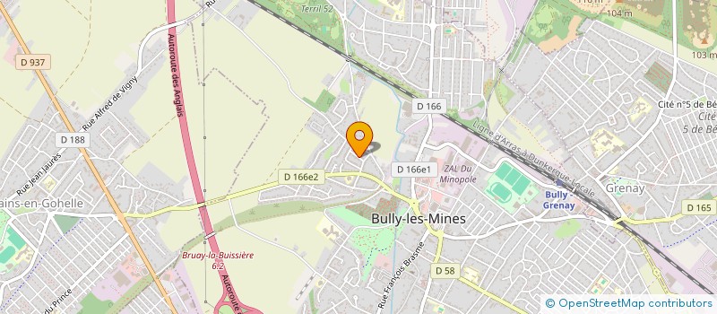 localisation de l'entreprise SOCIETE ANCIENS COMBATTANTS  BULLY-LES-MINES