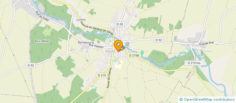 localisation de l'entreprise SOCIETE ANDRE DEBUS ET COMPAGNIE à VOULX