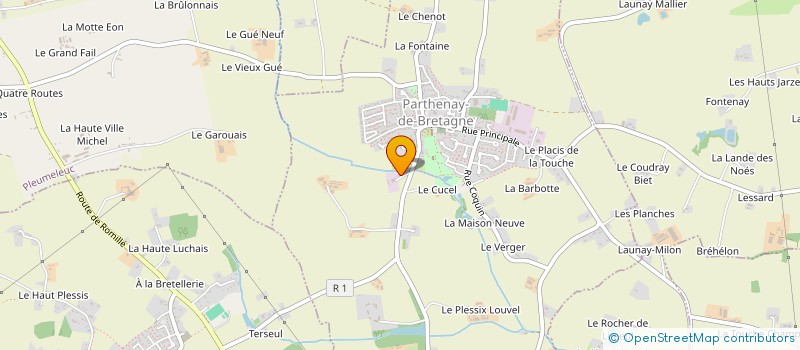 localisation de l'entreprise SOCIETE ANDRE MOREL à PARTHENAY-DE-BRETAGNE