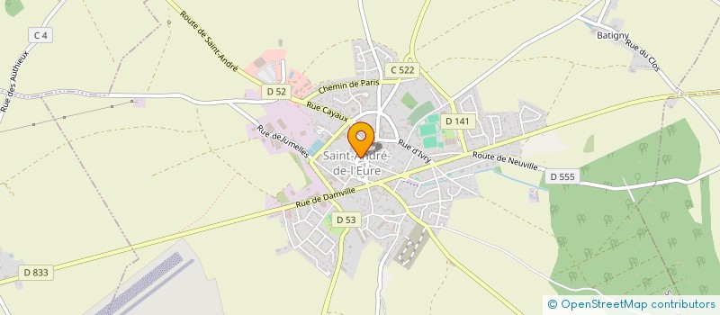 localisation de l'entreprise SOCIETE ANDRESIENNE DE PECHE  SAINT-ANDRE-DE-L'EURE