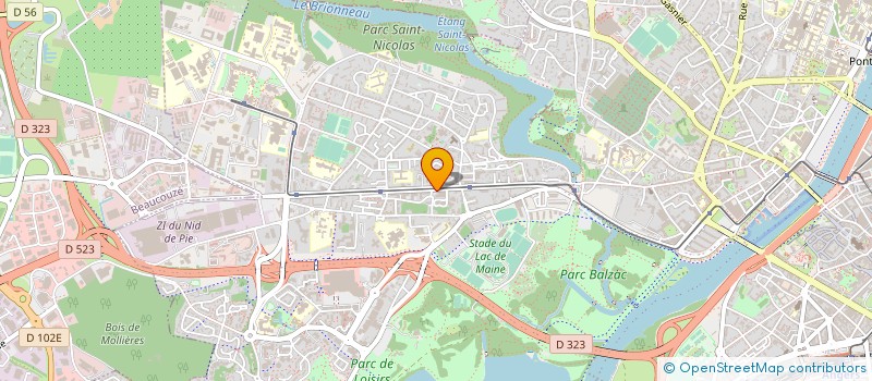 localisation de l'entreprise SOCIETE ANGEVINE DE MOBILIER à ANGERS