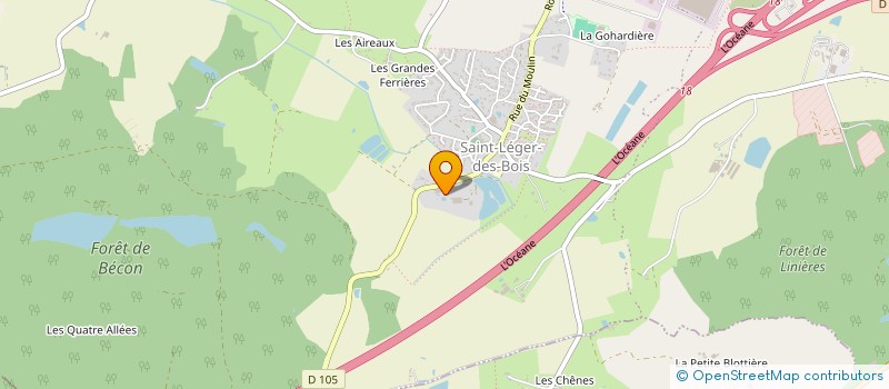 localisation de l'entreprise SOCIETE ANGEVINE DE TRAVAUX à SAINT-LEGER-DE-LINIERES