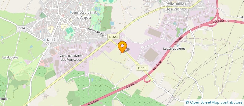 localisation de l'entreprise SOCIETE ANGEVINE DE VEHICULES INDUSTRIELS à VERRIERES-EN-ANJOU