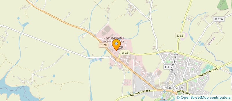 localisation de l'entreprise SOCIETE ANGEVINE DES AIDES CULINAIRES SADAC  MAULEVRIER