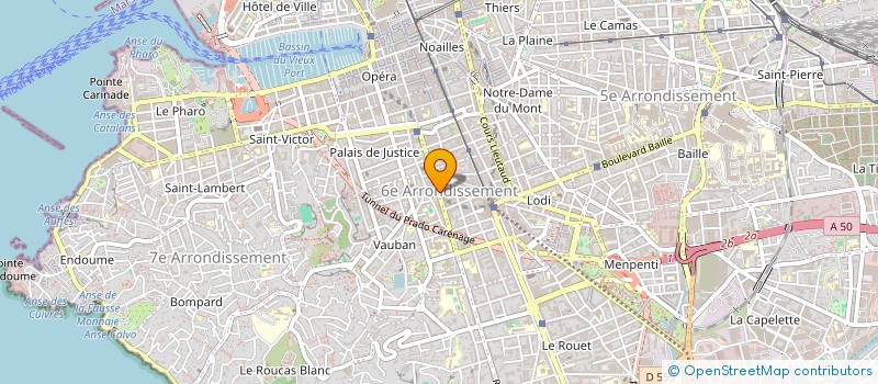 localisation de l'entreprise SOCIETE ANGLO PROVENCALE D'AMEUBLEMENT à MARSEILLE