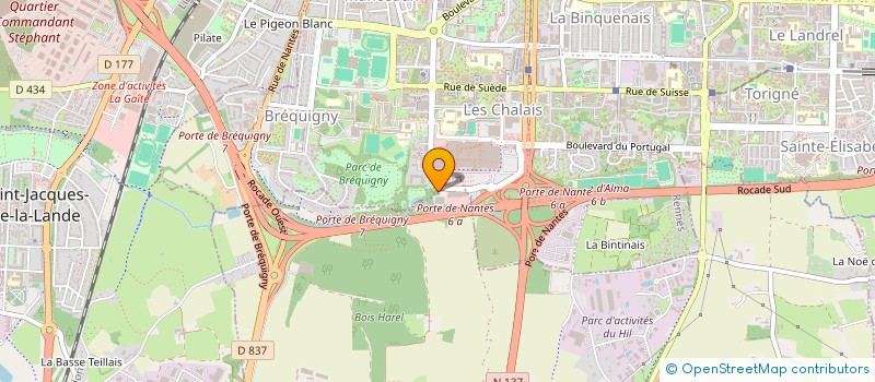 localisation de l'entreprise SOCIETE ANIMATRICE DE LA FRANCHISE  CESSON-SEVIGNE