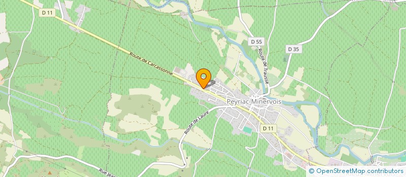 localisation de l'entreprise SOCIETE ANONYME AZALBERT  CAUNES-MINERVOIS