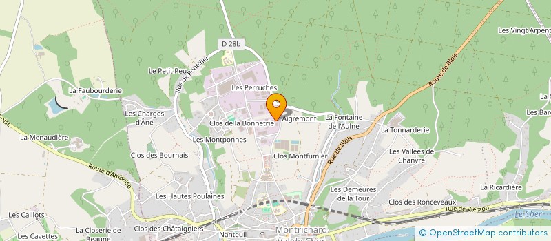 localisation de l'entreprise SOCIETE ANONYME BRUNET ET FILS à MONTRICHARD-VAL-DE-CHER