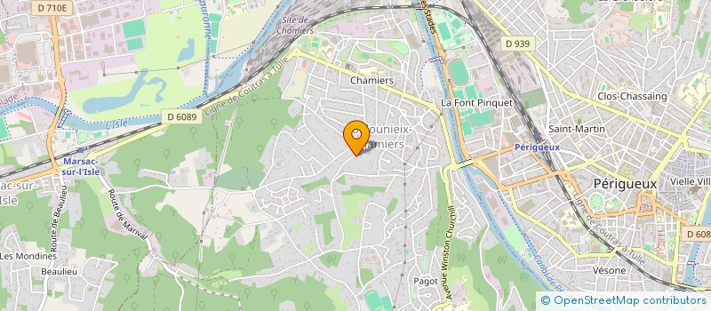 localisation de l'entreprise SOCIETE ANONYME COOPERATIVE ARTISANALE  COULOUNIEIX-CHAMIERS