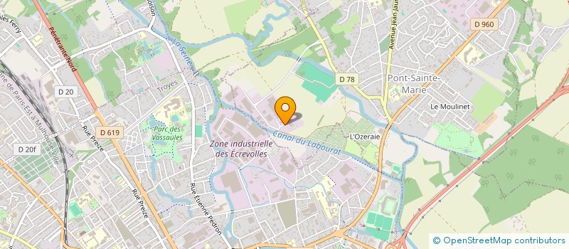 localisation de l'entreprise SOCIETE ANONYME COOPERATIVE D'INTERET COLLECTIF AGRICOLE DE L'ABATTOIR DE L'AUBE  PONT SAINTE MARIE