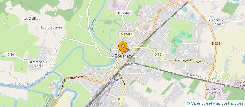localisation de l'entreprise SOCIETE ANONYME D'EXPLOITATION MERCIER à COUTRAS