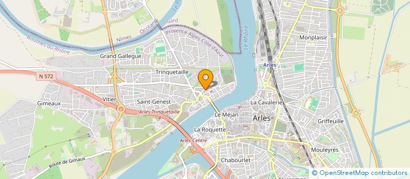 localisation de l'entreprise SOCIETE ANONYME DE LA VERRERIE - SAVER à ARLES