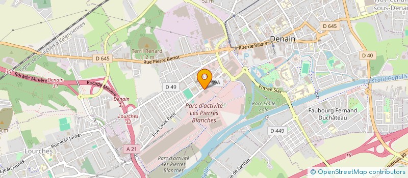 localisation de l'entreprise SOCIETE ANONYME DES ATELIERS DE DENAIN à DENAIN