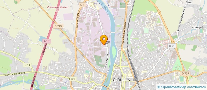 localisation de l'entreprise SOCIETE ANONYME DES ETS RUGINE à CHATELLERAULT