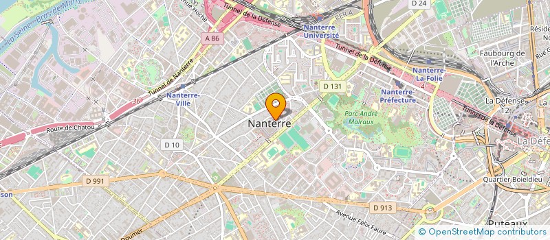 localisation de l'entreprise SOCIETE ANONYME DES USINES CHAUSSON à NANTERRE