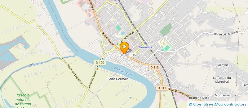 localisation de l'entreprise SOCIETE ANONYME SAINT-JEAN  TONNEINS