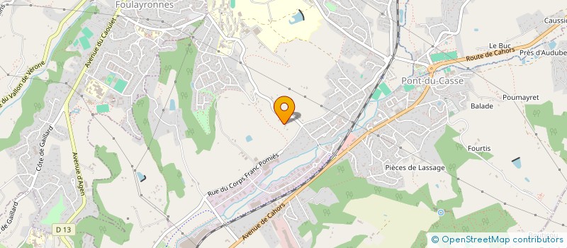 localisation de l'entreprise SOCIETE ANONYME SOLAGEN à PONT DU CASSE
