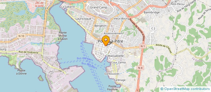 localisation de l'entreprise SOCIETE ANTILLAISE D'OPTIQUE à POINTE-A-PITRE