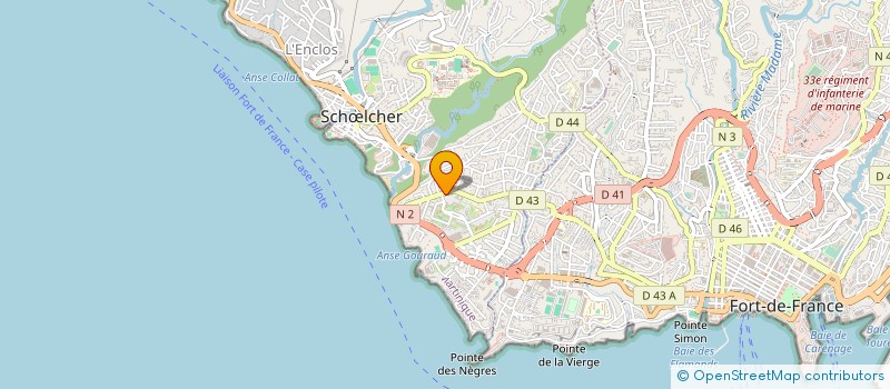 localisation de l'entreprise SOCIETE ANTILLAISE DE PRODUCTION D'ALIMENTS DU BETAIL à SCHŒLCHER