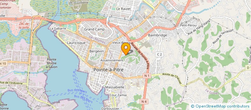 localisation de l'entreprise SOCIETE ANTILLAISE DU BATIMENT SAB à LES ABYMES