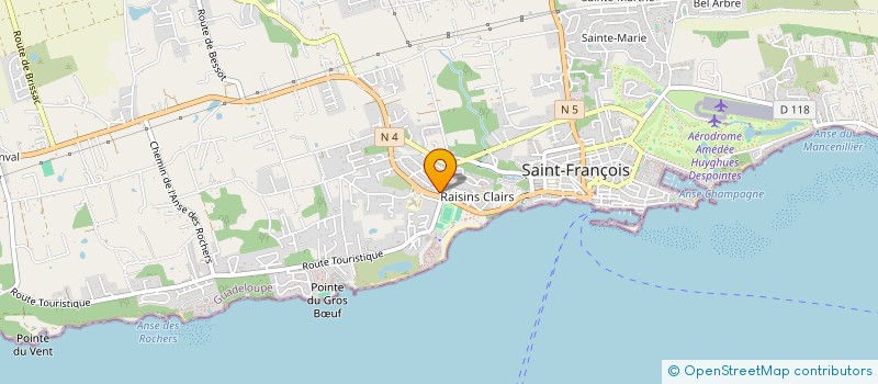 localisation de l'entreprise SOCIETE ANTILLAISE PHONE PLUS à SAINT-FRANCOIS
