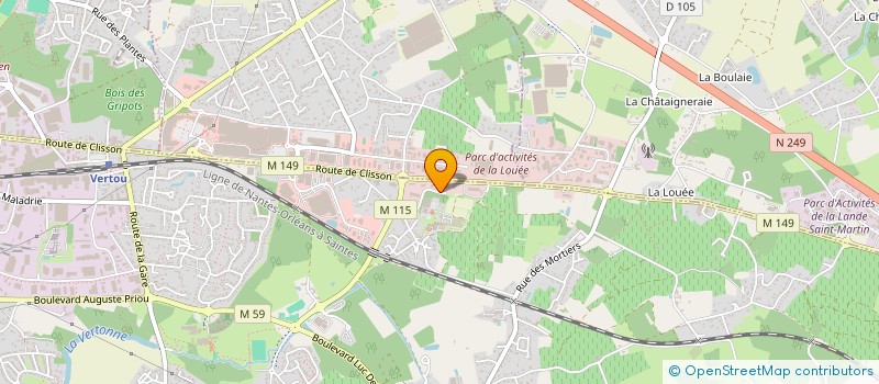 localisation de l'entreprise SOCIETE API à VERTOU