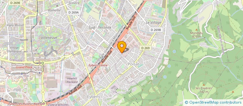 localisation de l'entreprise SOCIETE APPLICATION MATERIAUX ISOLANTS à SAINT-MARTIN-D'HERES