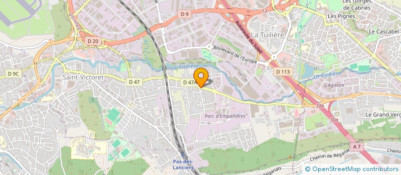 localisation de l'entreprise SOCIETE APPLICATION NOUVELLES D'ENERGIE à SAINT-VICTORET