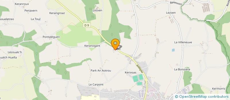 localisation de l'entreprise SOCIETE APPLICATION TECHNIQUES à PLOUGONVEN