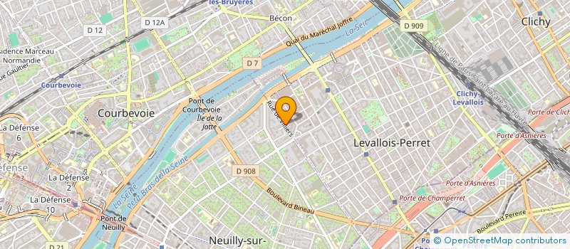 localisation de l'entreprise SOCIETE AQUITAINE DE FONTE MINCE à LEVALLOIS-PERRET