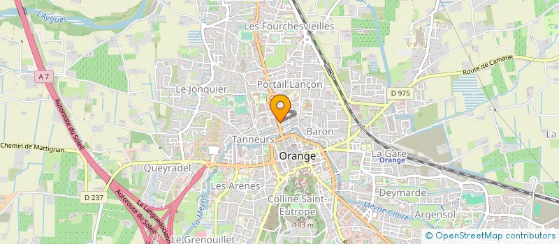 localisation de l'entreprise SOCIETE ARACIL ET FILS à ORANGE