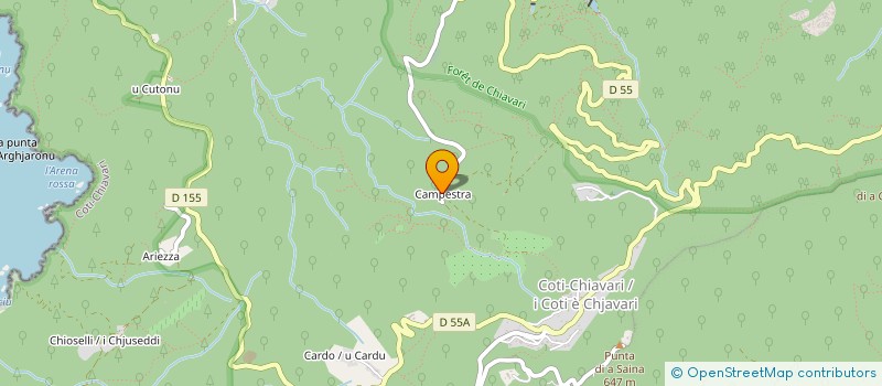 localisation de l'entreprise SOCIETE ARBORICOLE DE CAMPESTRA  COTI-CHIAVARI